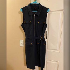 Sharagano Sleeveless blazer dress